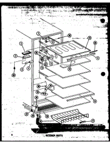 Interior Parts parts for Amana Upright Freezer ESU15C-G/P60345-59WG from AppliancePartsPros.com