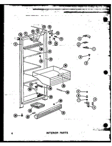 Interior Parts (Eu13k-C / P60345-29Wc) (Eu13k / P60345-29W) (Uf13k-A / P60345-29Wa) (Eu13k-L / P60345-29Wl) (Eu13k-Ag / P60345-29Wg) (Eu16k-C / P60345-30Wc) (Eu16k-A / P60345-30Wa) (Eu16k-Ag / P60345-30Wg) (Eu16k / P60345-30W) (Eu16k-L / P60345-30Wl) (Eu18k-C / P60345-31Wc) (E parts for Amana Upright Freezer ESU513-C/P60345-12WC from AppliancePartsPros.com