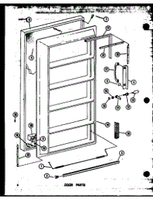 Door Parts (Esuf14-C / P60345-17Wc) (Esuf14-A / P60345-17Wa) (Esuf14-Ag / P60345-17Wg) (Esuf14 / P60345-17W) (Esuf14-L / P60345-17Wl) (Esuf14b-C / P60345-49Wc) (Esuf14b / P60345-49W) (Esuf14b-A / P60345-49Wa) (Esuf14b-L / P60345-49Wl) (Esuf14b-Ag / P60345-49Wg) (Esuf16-Ag / P6 parts for Amana Upright Freezer ESUF14-L/P60345-17WL from AppliancePartsPros.com