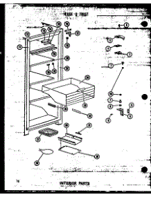 Interior Parts (Uf22b-C / P60345-51Wc) (Uf22b / P60345-51W) (Uf22b-A / P60345-51Wa) (Uf22b-L / P60345-51Wl) (Uf22b-Ag / P60345-51Wg) parts for Amana Upright Freezer ESUF14/P60345-17W from AppliancePartsPros.com
