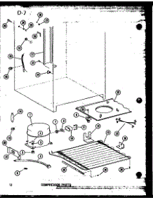 Compressor Parts (Esuf14c-C / P60345-80W-C) (Esuf14c / P60345-80W) (Esuf14c-L / P60345-80W-L) (Esuf14c-A / P60345-80W-A) (Esuf14c-G / P60345-80W-G) (Esuf16c / P60345-81W) (Esuf16c-G / P60345-81W-G) (Esuf16c-A / P60345-81W-A) (Esuf16c-C / P60345-81W-C) (Esuf16c-L / P60345-81W parts for Amana Upright Freezer ESUF16C-G/P60345-81W-G from AppliancePartsPros.com