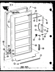Door Parts (Esuf14c-C / P60345-80W-C) (Esuf14c / P60345-80W) (Esuf14c-L / P60345-80W-L) (Esuf14c-A / P60345-80W-A) (Esuf14c-G / P60345-80W-G) (Esuf16c / P60345-81W) (Esuf16c-G / P60345-81W-G) (Esuf16c-A / P60345-81W-A) (Esuf16c-C / P60345-81W-C) (Esuf16c-L / P60345-81W-L) parts for Amana Upright Freezer ESUF16C-L/P60345-81W-L from AppliancePartsPros.com