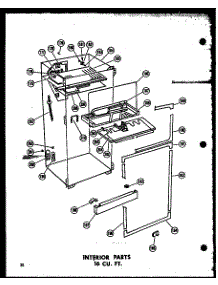 Interior Parts 16 Cu. Ft. (T16j / P60236-9W) (T16j-C / P60236-9Wc) (T16j-Ag / P60236-9Wg) (T16j-A / P60236-9Wa) (Tr16j-C / P60236-10Wc) (Tr16j-A / P60236-10Wa) (Tr16j / P60236-10W) (Tr16j-Ag / P60236-10Wg) (Et16j-C / P60236-15Wc) (Et16j-A / P60236-15Wa) (Et16j / P60236-15W) (E parts for Amana Top-Mount Refrigerator ET16J-AG-P60236-15WG from AppliancePartsPros.com