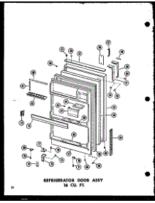 Refrigerator Door Assy 16 Cu. Ft. (T16j / P60178-1W) (T16j-C / P60178-1Wc) (T16j-A / P60178-1Wa) (Tr16j / P60178-2W) (Tr16j-C / P60178-2Wc) (Tr16j-Ag / P60178-2Wg) (Tr16j-A / P60178-2Wa) (Et16j / P60178-7W) parts for Amana Top-Mount Refrigerator ET16J-P60178-7W from AppliancePartsPros.com