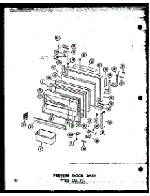 Freezer Door Assy 20 Cu. Ft. (Tr20j / P60236-13W) (Tr20j-C / P60236-13Wc) (Tr20j-Ag / P60236-13Wg) (Tr20j-A / P60236-13Wa) (Td20j / P60236-14W) (Td20j-C / P60236-14Wc) (Td20j-Ag / P60236-14Wg) (Td20j-A / P60236-14Wa) parts for Amana Top-Mount Refrigerator ET16J-P60236-15W from AppliancePartsPros.com