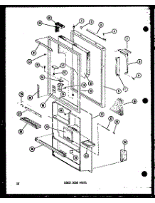 Lower Door Parts (Td23c-C / P73500-18Wc) (Td23c / P73500-18W) (Td23c-A / P73500-18Wa) (Td23c-L / P73500-18Wl) (Td23c-G / P73500-18Wg) parts for Amana Top-Mount Refrigerator ETM18C-P73500-15W from AppliancePartsPros.com