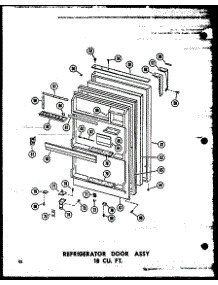Refrigerator Door Assy 18 Cu. Ft. (Tm18n / P60236-29W) (Tm18n-C / P60236-29Wc) (Tm18n-Ag / P60236-29Wg) (Tm18n-A / P60236-29Wa) (Tm18n / P60236-44W) (Tm18n-Ag / P60236-44Wg) (Tm18n-C / P60236-44Wc) (Tm18n-A / P60236-44Wa) (Tc18n-A / P60236-31Wa) (Tc18n-C / P60236-31Wc) (Tc18 parts for Amana Top-Mount Refrigerator ETM18N-C-P60236-30WC from AppliancePartsPros.com