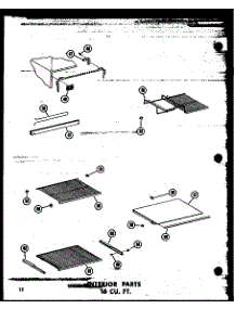 Interior Parts 16 Cu. Ft. (Et16n / P60303-65W) parts for Amana Top-Mount Refrigerator ETM18N-L-P60303-66WL from AppliancePartsPros.com