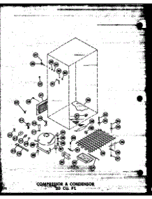 Compressor & Condenser 20 Cu. Ft. (Tr20n-C / P60236-54Wc) (Tr20n-A / P60236-54Wa) (Tr20n / P60236-54W) (Tr20n-Ag / P60236-54Wg) (Tr20n / P60236-63W) (Tr20n-C / P60236-63Wc) (Tr20n-Ag / P60236-63Wg) (Tr20n-A / P60236-63Wa) (Td20n / P60236-55W) (Td20n-C / P60236-55Wc) (Td20n-A parts for Amana Top-Mount Refrigerator ETM18N-P60236-52W from AppliancePartsPros.com