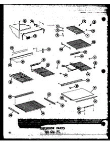 Interior Parts 20 Cu. Ft. (Tr20w-C / P60303-61Wc) (Tr20w / P60303-61W) (Tr20w-A / P60303-61Wa) (Tr20w-L / P60303-61Wl) (Tr20w-Ag / P60303-61Wg) parts for Amana Top-Mount Refrigerator ETM18N-P60303-66W from AppliancePartsPros.com