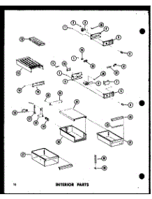Interior Parts (Ts18d / P73500-22W) (Tr18d / P73500-23W) (Etr18d / P73500-24W) (Tc18d / P73500-25W) (Tci18d / P73500-27W) (Tm18d / P73500-30W) (Tri18d / P73500-28W) parts for Amana Top-Mount Refrigerator ETR18D-P73500-24W from AppliancePartsPros.com