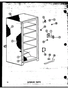 Interior Parts (Eu13k-C / P60345-29Wc) (Eu13k / P60345-29W) (Uf13k-A / P60345-29Wa) (Eu13k-L / P60345-29Wl) (Eu13k-Ag / P60345-29Wg) (Eu16k-C / P60345-30Wc) (Eu16k-A / P60345-30Wa) (Eu16k-Ag / P60345-30Wg) (Eu16k / P60345-30W) (Eu16k-L / P60345-30Wl) (Eu18k-C / P60345-31Wc) (E parts for Amana Upright Freezer EU13K-C/P60345-29WC from AppliancePartsPros.com