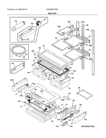 Shelves parts for Electrolux Bottom-Mount Refrigerator EW23BC87SS5 from AppliancePartsPros.com