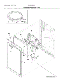 Dispenser parts for Electrolux Bottom-Mount Refrigerator EW23BC87SS5 from AppliancePartsPros.com