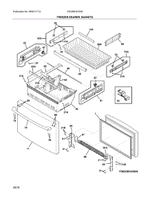 Freezer Door parts for Electrolux Bottom-Mount Refrigerator EW23BC87SS6 from AppliancePartsPros.com