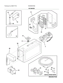 Ice Maker parts for Electrolux Bottom-Mount Refrigerator EW23BC87SS6 from AppliancePartsPros.com