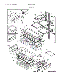 Shelves parts for Electrolux Bottom-Mount Refrigerator EW23BC87SS7 from AppliancePartsPros.com