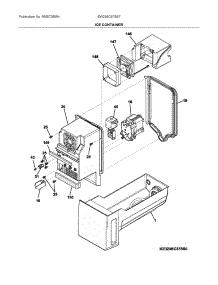 Container parts for Electrolux Bottom-Mount Refrigerator EW23BC87SS7 from AppliancePartsPros.com