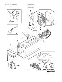 Ice Maker parts for Electrolux Bottom-Mount Refrigerator EW23BC87SS7 from AppliancePartsPros.com