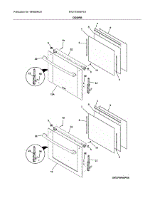 Doors parts for Electrolux Electric Wall Oven EW27EW65PSD from AppliancePartsPros.com