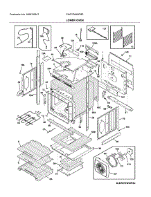 Lower Oven parts for Electrolux Electric Wall Oven EW27EW65PSE from AppliancePartsPros.com