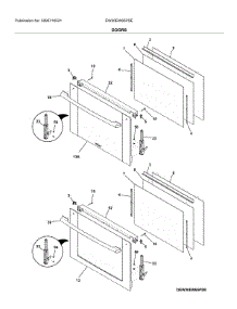 Doors parts for Electrolux Electric Wall Oven EW30EW65PSE from AppliancePartsPros.com