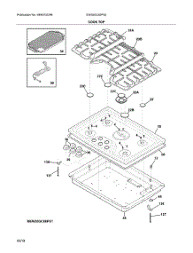 Cook Top parts for Electrolux Gas Cooktop EW30GC60PS2 from AppliancePartsPros.com