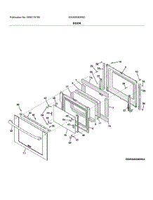 Door parts for Electrolux Electric Range EW30IS80RSD from AppliancePartsPros.com