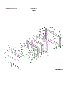 Door parts for Electrolux Electric Range EW30IS8CRSD from AppliancePartsPros.com