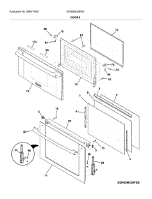 Doors parts for Electrolux Wall Oven/Microwave Combo EW30MC65PSE from AppliancePartsPros.com