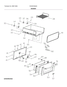 Drawer parts for Electrolux Warming Drawer EW30WD55QS1 from AppliancePartsPros.com