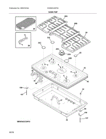 Cook Top parts for Electrolux Gas Cooktop EW36GC55PS2 from AppliancePartsPros.com