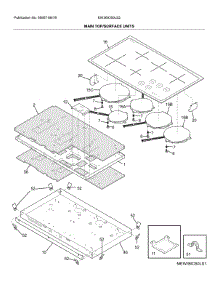 Main Top / Surface Units parts for Electrolux Electric Cooktop EW36IC60LS2 from AppliancePartsPros.com