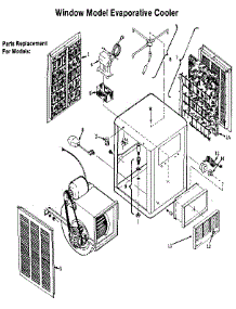 Window Model Evaporative Cooler parts for Adobe Aire Evaporative Cooler EW475W from AppliancePartsPros.com