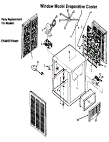 Window Model Evaporative Cooler parts for Adobe Aire Evaporative Cooler EW485F/RW48F from AppliancePartsPros.com