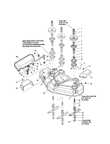 44" / 50" Deck-Housing / Arbors / Blades parts for Snapper Rear-Engine Riding Mower EZT20500BV from AppliancePartsPros.com