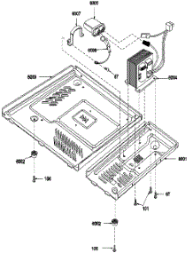 Transformer & Base Plate parts for Amana Countertop Microwave F1560L-P1319612M from AppliancePartsPros.com