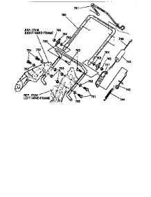 Handle parts for Canadiana Gas Snowblower F2030-020 from AppliancePartsPros.com