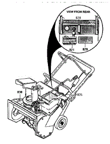 Decals parts for Canadiana Gas Snowblower F2030-020 from AppliancePartsPros.com