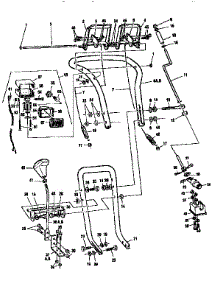 Upper Handle Assembly parts for Signature Gas Snowblower F2350-000 from AppliancePartsPros.com