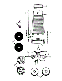 Tank, Brushes_Pads parts for Hoover Floor Scrubber Polisher F4005-101 from AppliancePartsPros.com