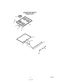 Cooktop parts for Roper Gas Range F4007*1 from AppliancePartsPros.com