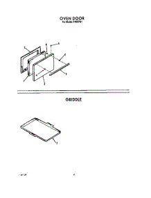 Oven Door parts for Roper Gas Range F4007*1 from AppliancePartsPros.com