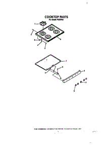 Cook Top parts for Roper Gas Range F4007*2 from AppliancePartsPros.com