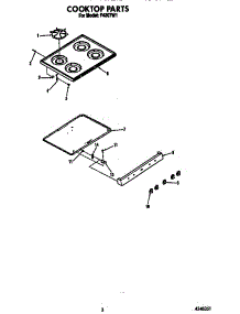 Cooktop parts for Roper Gas Range F4307*1 from AppliancePartsPros.com