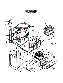 Oven parts for Roper Gas Range F4307*1 from AppliancePartsPros.com