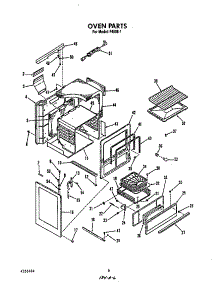 Oven parts for Roper Gas Range F4508*1 from AppliancePartsPros.com