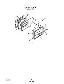 Oven Door parts for Roper Gas Range F4508*1 from AppliancePartsPros.com