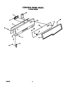 Control Panel parts for Roper Gas Range F4558*0 from AppliancePartsPros.com