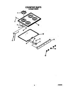 Cooktop parts for Roper Gas Range F4558*0 from AppliancePartsPros.com